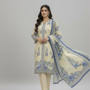 Sanjh Nila D3-U (3 piece)