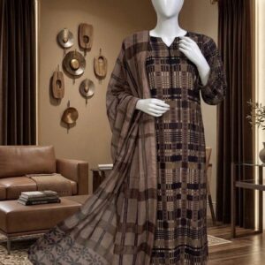 Mitti-e-Sukoon Check D3 (3 piece) Stitched