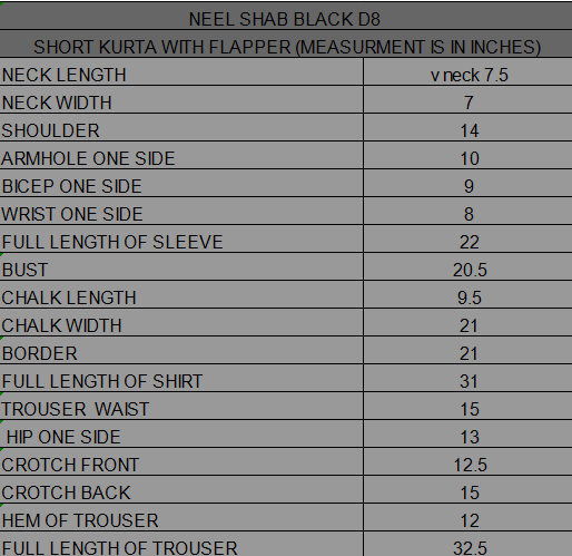 Neel-e-Shab Black D8-(2 piece) Stitched - Image 5